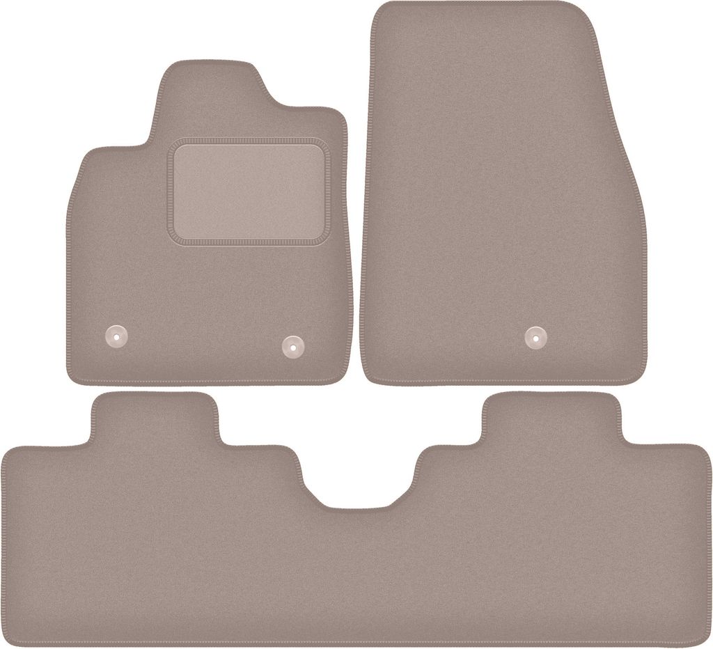 Velours-Autoteppiche für: Ford Mustang Mach-E 0 (2020-) Beige