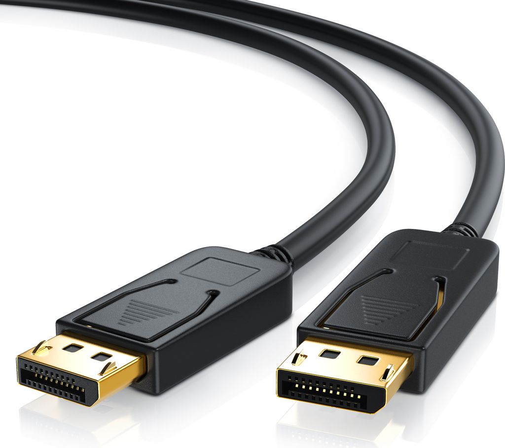 CSL DisplayPort Audio- & Video-Kabel, DP Monitor Kabel 4k 60Hz UHD incl. Audio-Übertragung - 2m
