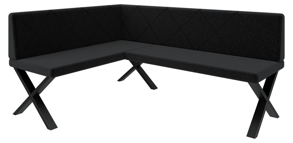 Hoekbank Akiko Metal X-130x130-Inari100, bekleed | Productafbeelding 