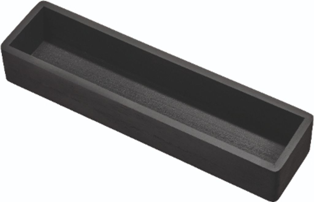 Schubladen-Organizer, 7,6 x 30,5 x 5 cm, Paulownia-Holz, Schwarz - iDesign | The Home Edit