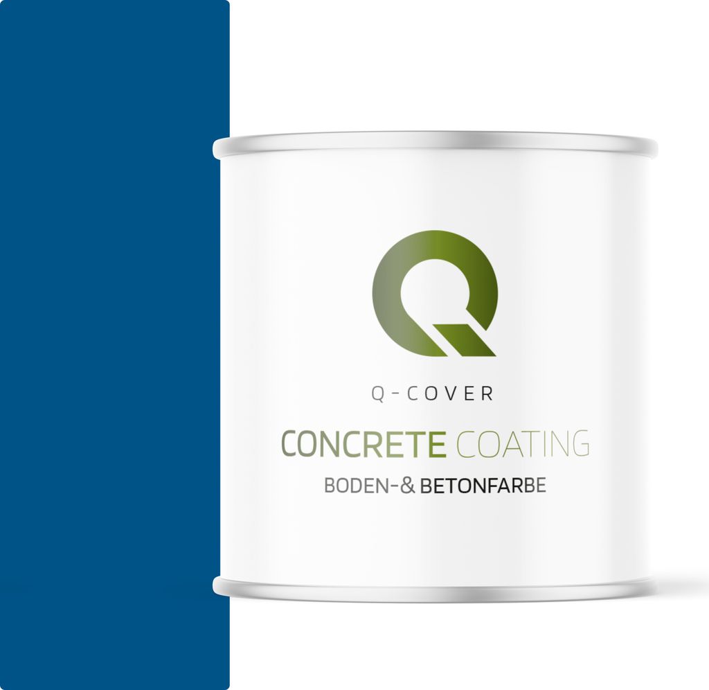 Bodenfarbe | Betonfarbe | Garagenboden | Bodenbeschichtung für Innen | Kellerfarbe Fußbodenfarbe Blau 2,5L