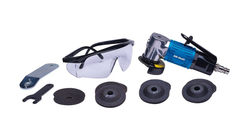 SW-Stahl S3294 Druckluft-Winkelschleifer, 16-teilig