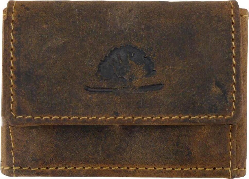 Greenburry Vintage 1681-25/BR Mini Leder Geldbeutel mit Produktbild 