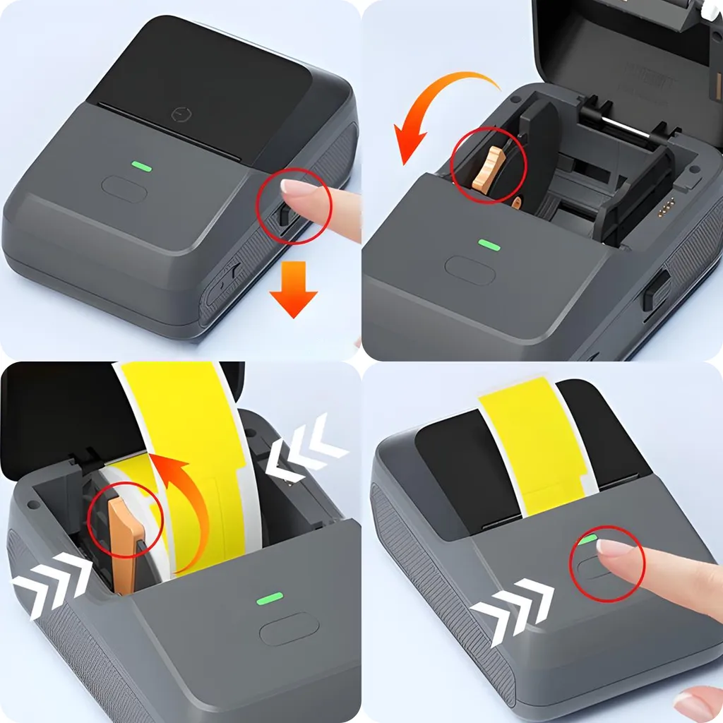 Mini Stampante Termica Bluetooth Type-C: Stampa Wireless Zero Inchiostro - 5