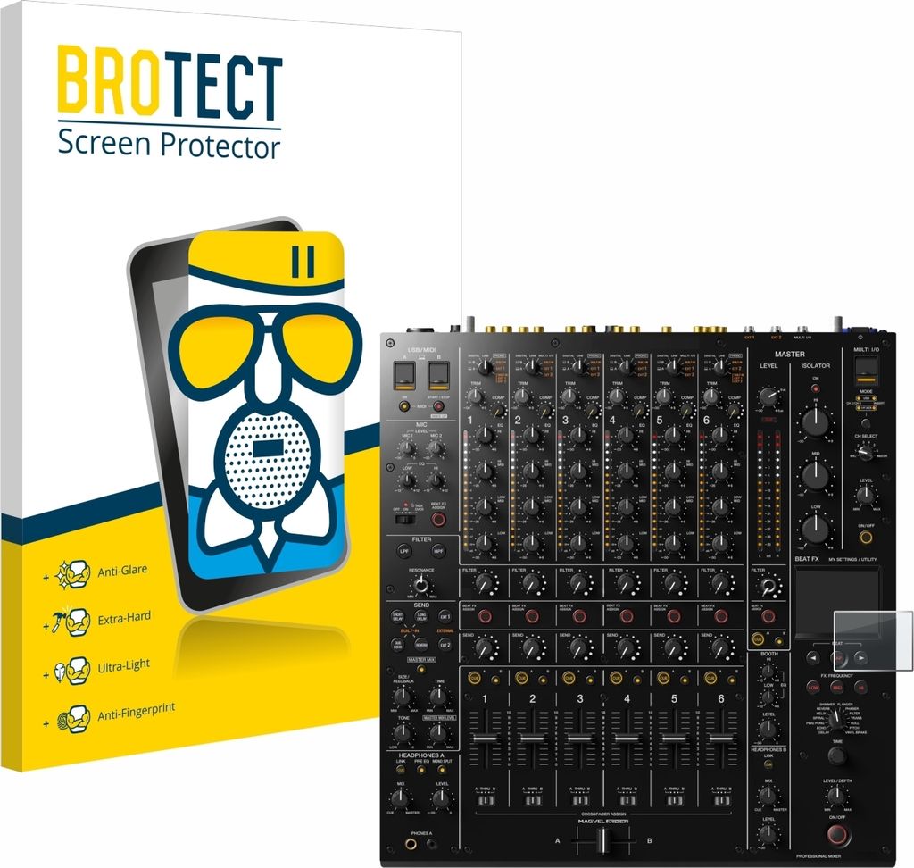 BROTECT Entspiegelungs Schutzglas für Pioneer DJM-V10 Schutzfolie Panzer Folie Glas Display Schutz matt