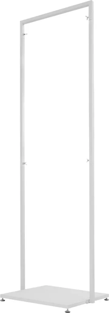 Porte-manteau sur pied en métal blanc Taille L pour vêtements et écharpes