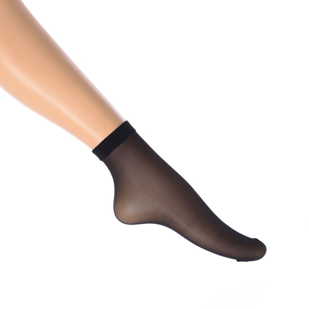 Jolie Folie Pack-2 Transparente Mid-Cut-Socken 2444 Damen