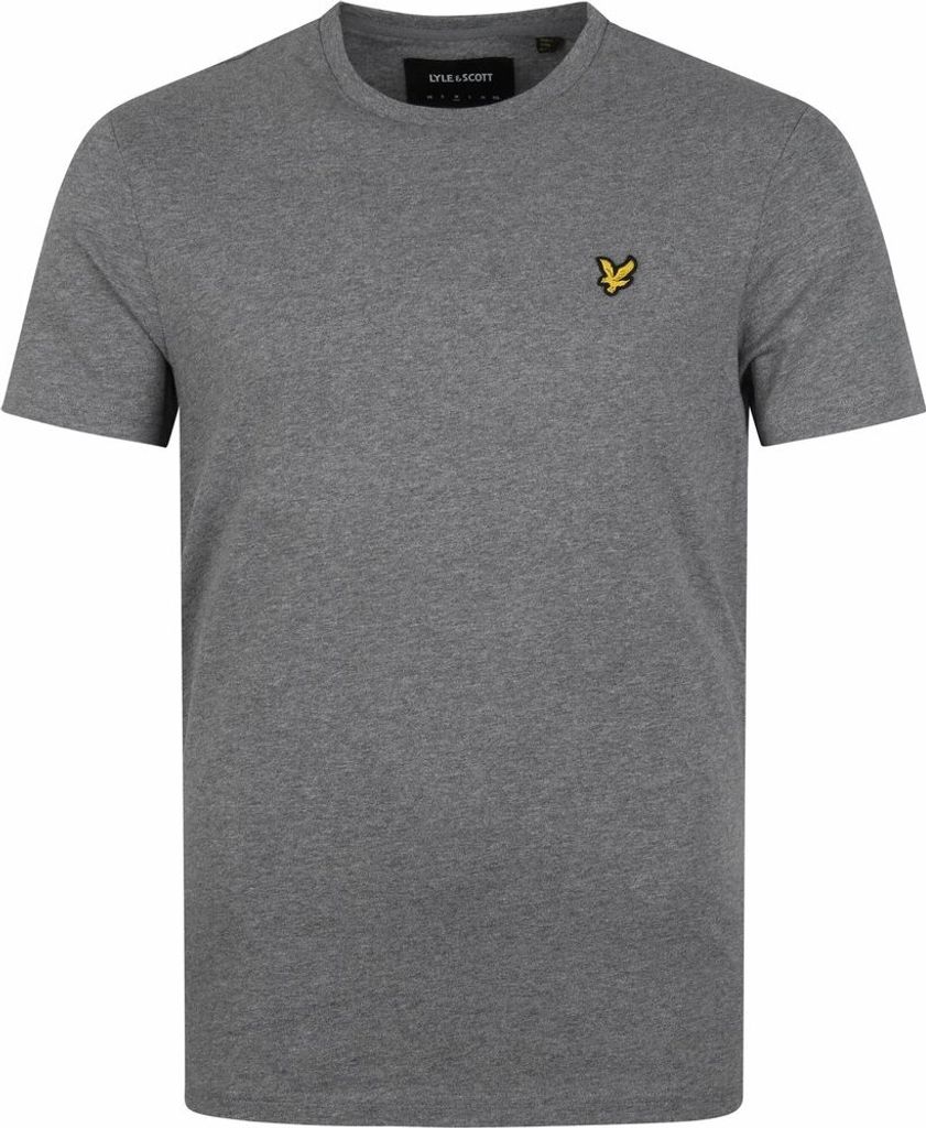 Lyle & Scott T Plain Kurzarm-t-shirt Grau L Mann Grau L