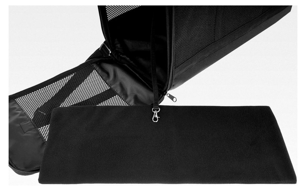Hundetransporttasche 55x40x23 cm für Flugreisen | Leichte Transporttasche für Hunde und Katzen bis 15 kg | Große Tierbox für Eurowings und Luft...