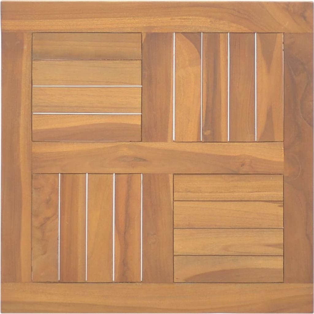 Möbel Tischplatte Quadratisch 50x50x2,5 cm Massivholz Teak - Tischplatten 316156