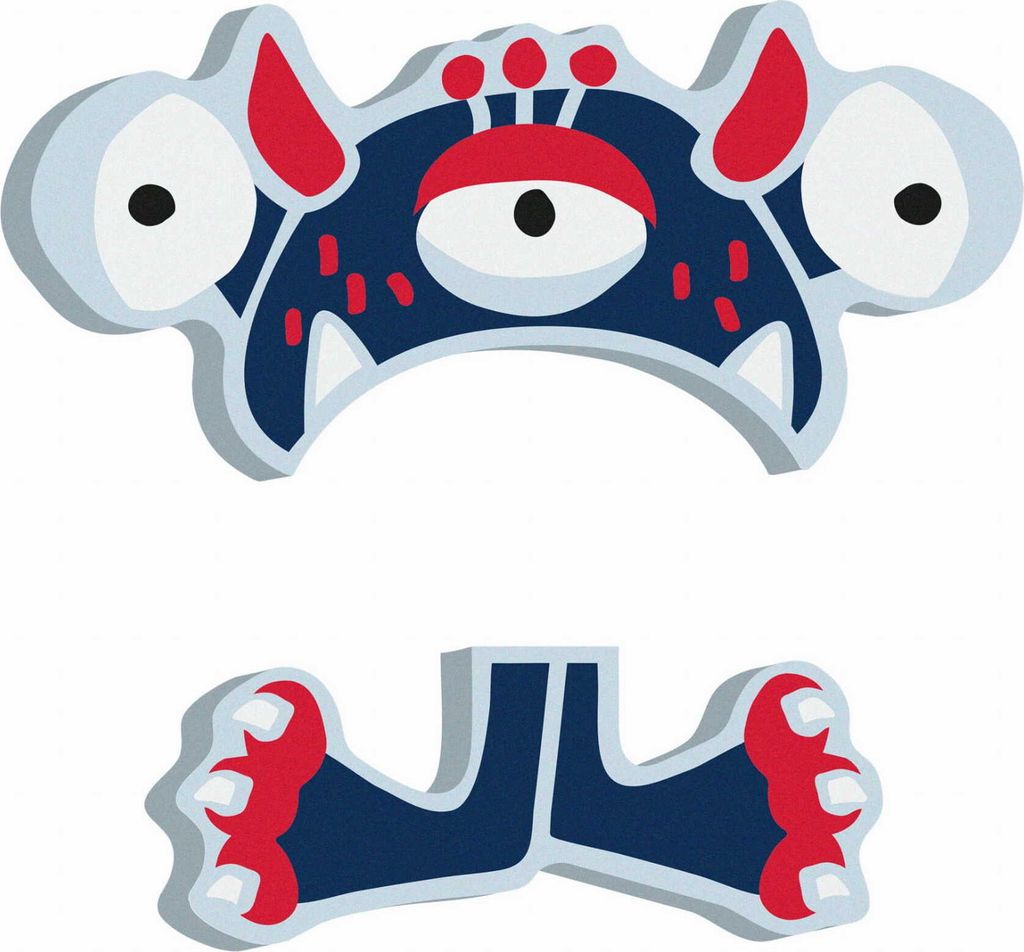 Small Foot Design 12088 Buchstaben Monster Al (1 Stück)