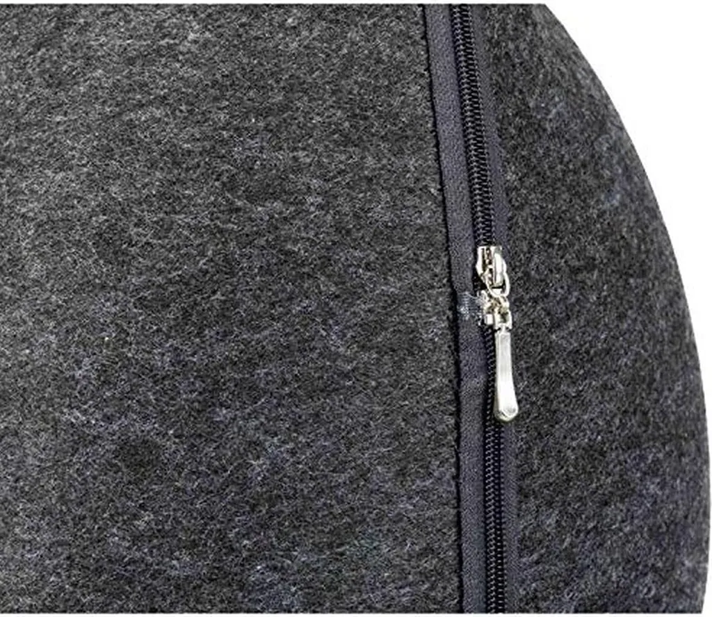 Maison pour chat en feutre isolant 38x35x37cm - Couchage Anthracite Zen - 4