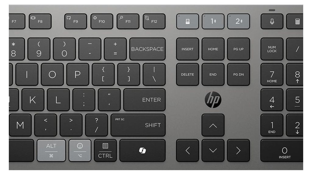 HP 725 Kombo mit wiederaufladbarer kabelloser Tastatur und Produktbild 