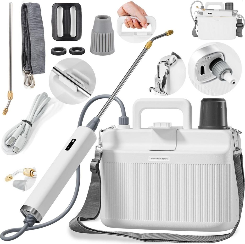 Elektrische Gartenspritze 2200 mAh Akku Druck 5L
