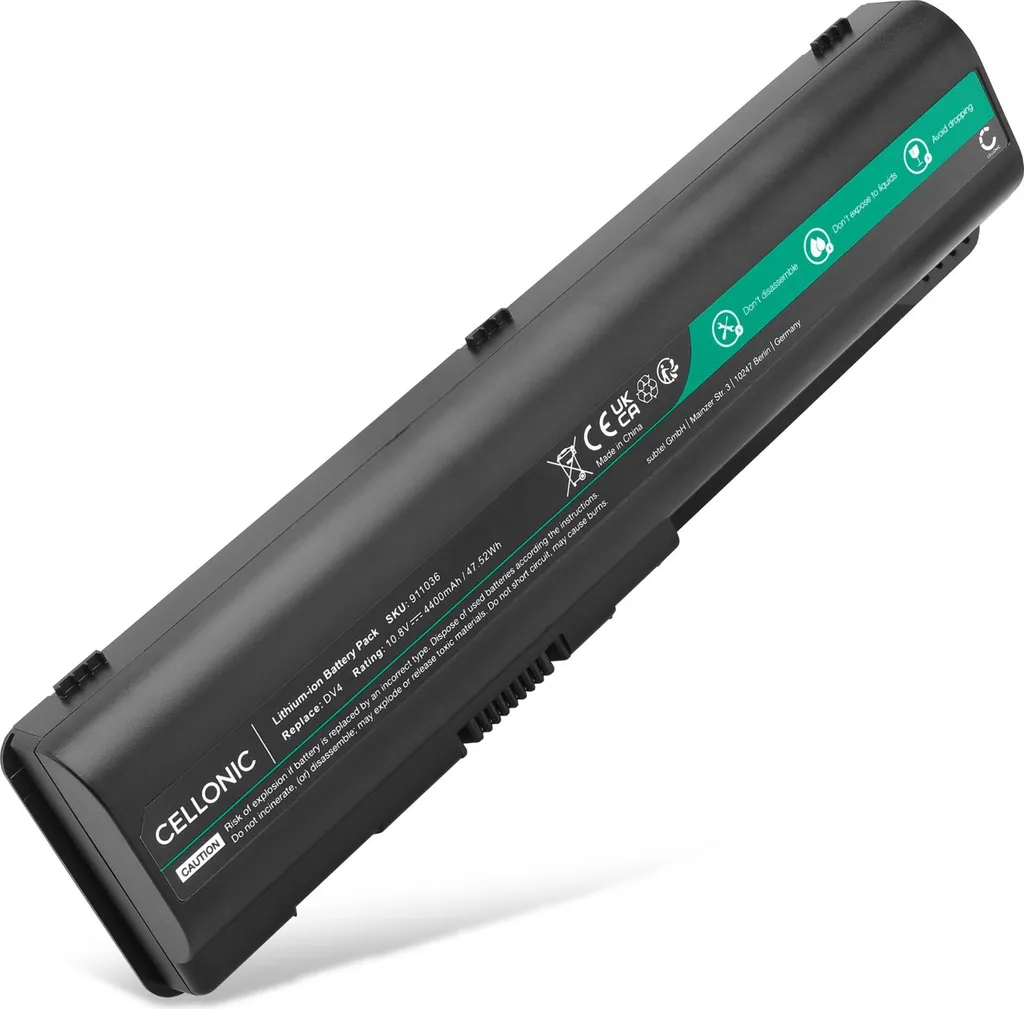 Batteria Compatibile HP dv6-1000 dv5 dv4 | 4400mAh 10.8V CELLONIC