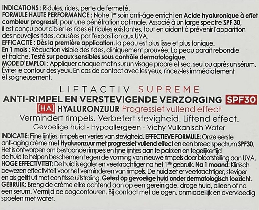 Vichy Liftactiv Supreme Care SPF30 - na dzień Zdjęcie produktu 11