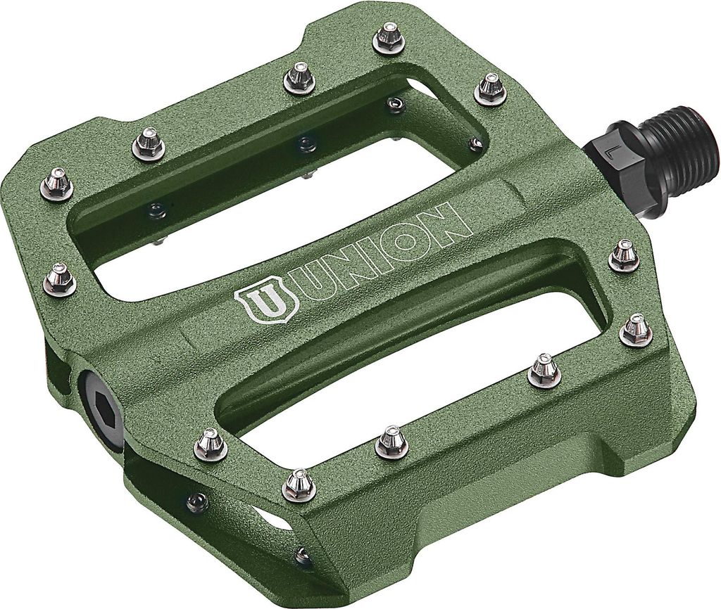 Pedal Union SP-1300 Plattform 9 /16" Alu grün mit Pins Produktbild 
