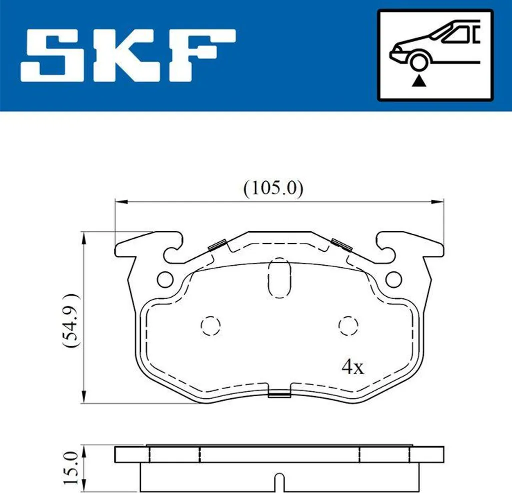 Stop aux Bruits de Freinage : Plaquettes SKF VKBP 80387 E OE 7701202227