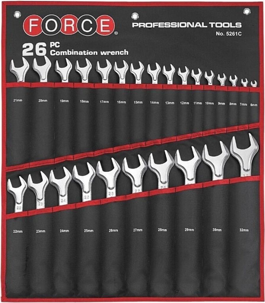 FORCE Ring- / Gabelschlüsselsatz 5261C 5.4kg
