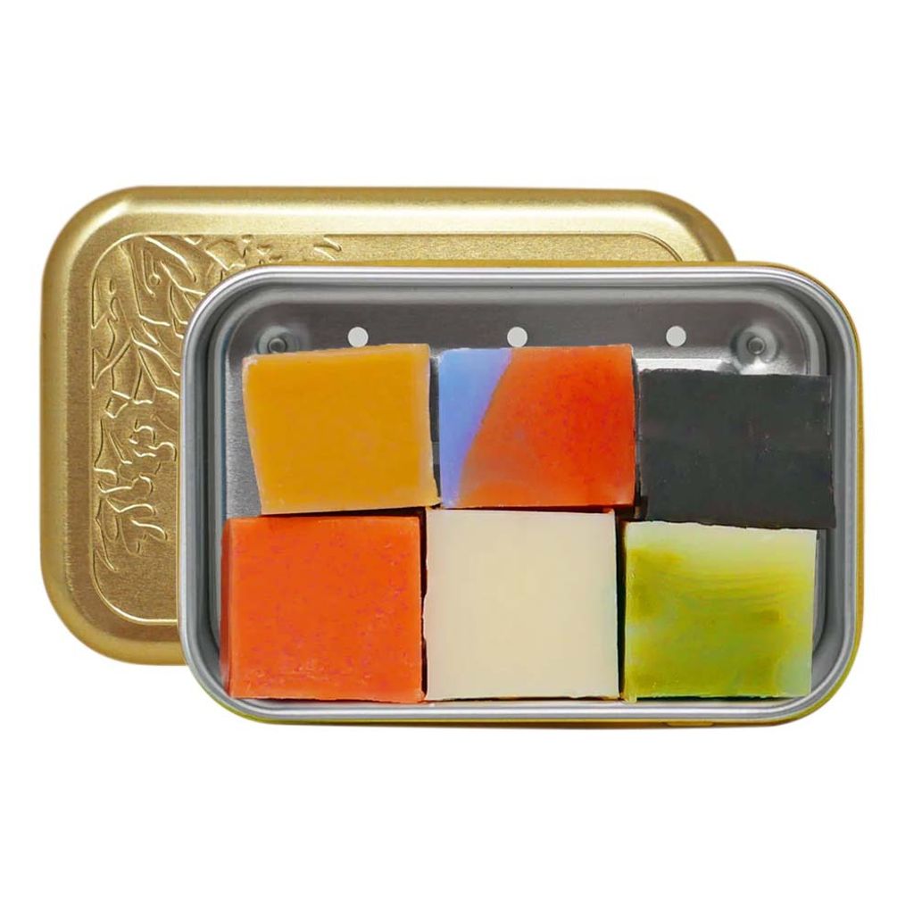 Seifenbox - Gold mit Seifenminis 60g