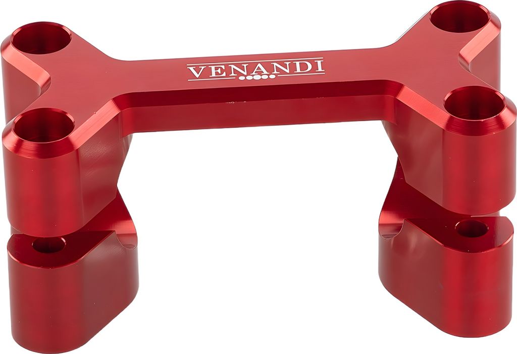 Lenkeraufnahme Venandi Dogbone CNC Aluminium, Rot für Simson S50, S51