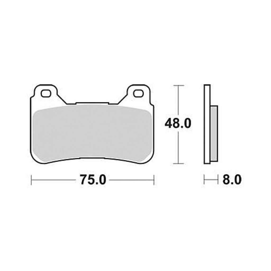 TRW Lucas Racingbelag MCB755CRQ