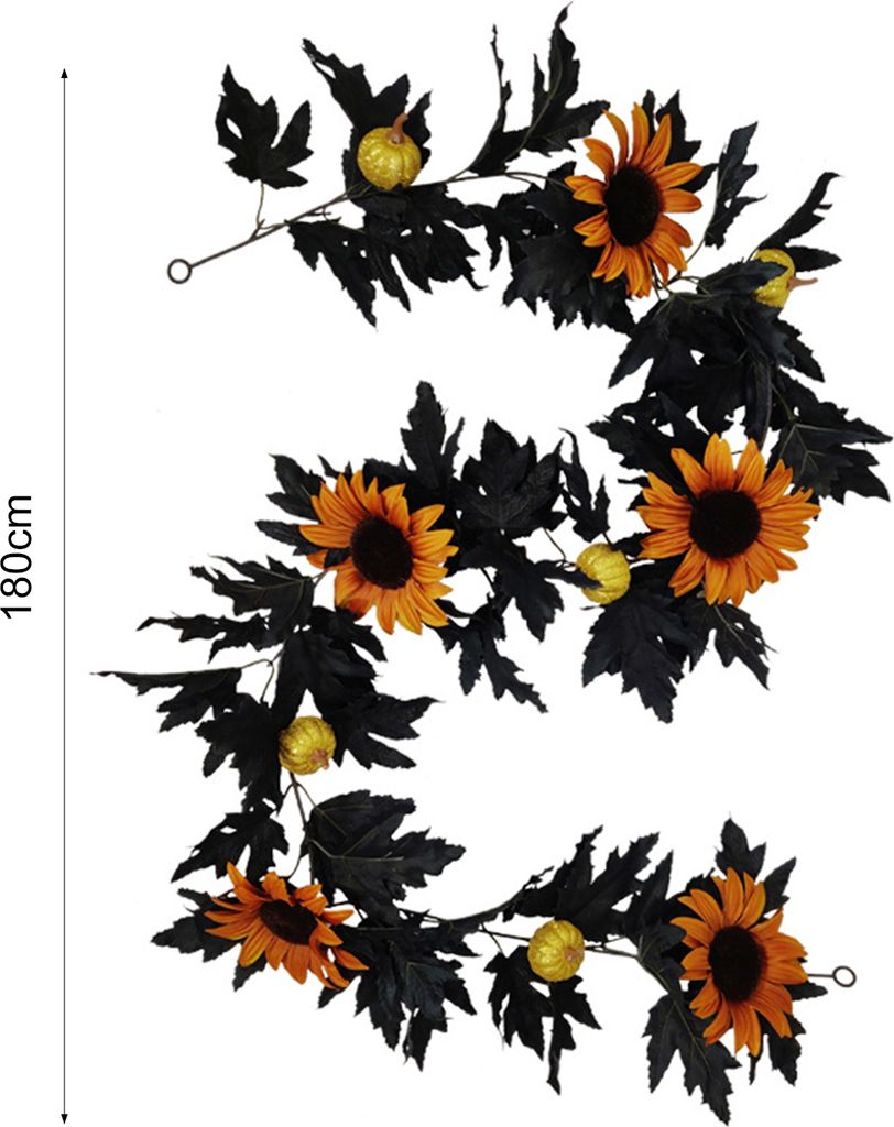 Künstliche Rankendekoration, realistische Ahornblattform, Kunstseidenblume, wiederverwendbare Kunstpflanzen, Efeu-Anhänger für Halloween