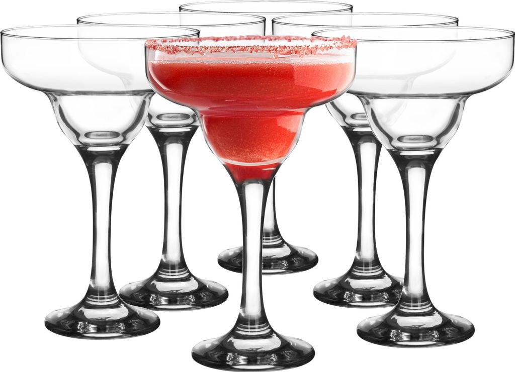 Glasmark KROSNO 1992 Cocktailgläser Coctailschalen 6-teilig Margarita-Gläser 6-er Set 6x220 ml