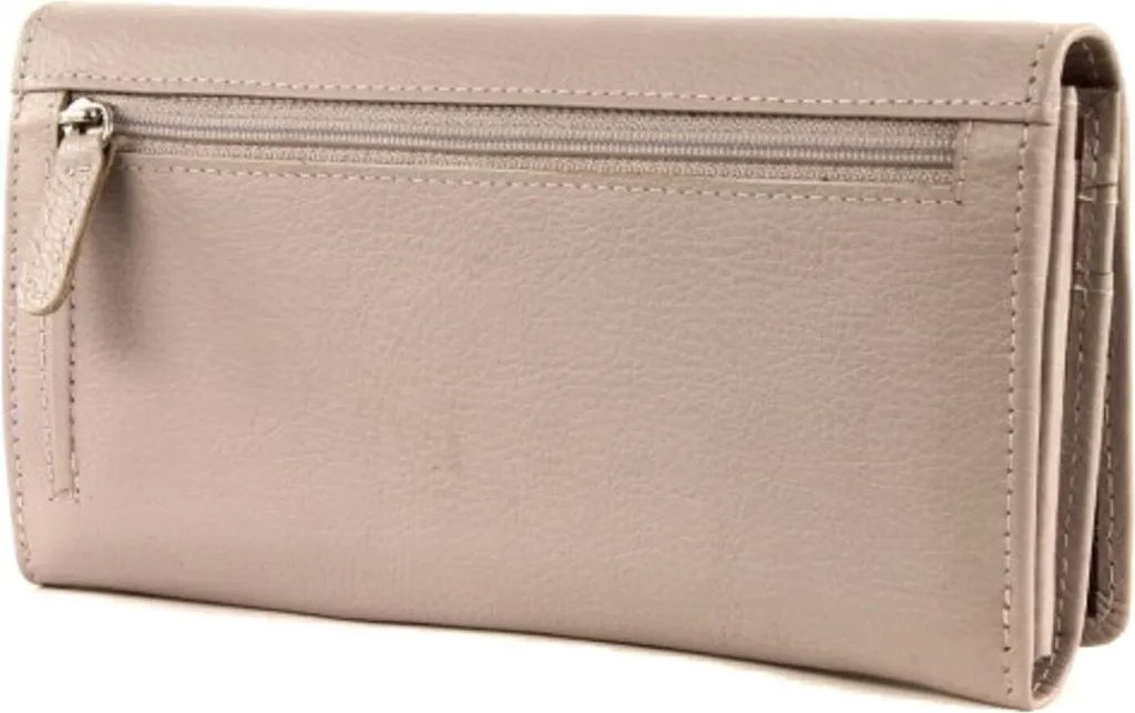 Portefeuille cuir bruno banani gris clair : finissez-en avec le désordre