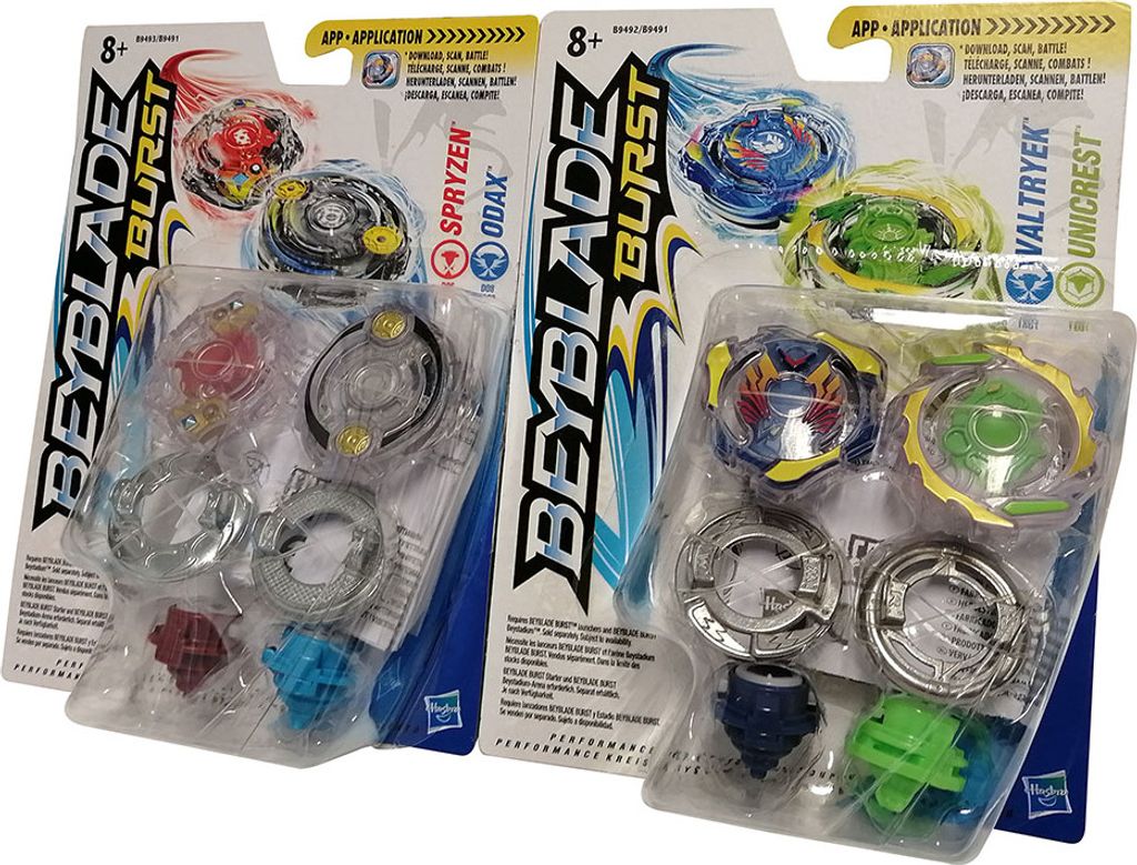 Beyblade Burst Kreisel 2er Pack Spryzen Odax & Valtryek Unicrest Evolution Bey