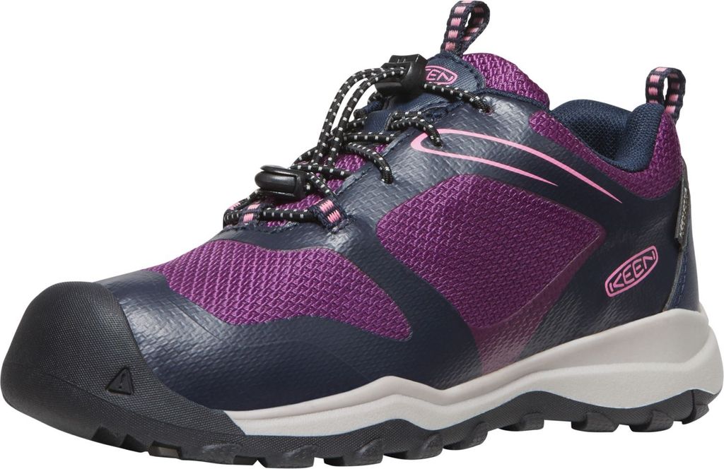 KEEN Uni Kinder Wanduro Low Waterproof Hiking Shoe, Sky Captain Charisma, 38 EU