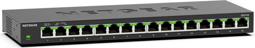 Switch Netgear GS316 16 Porte Gigabit: Soluzione Business Unmanaged