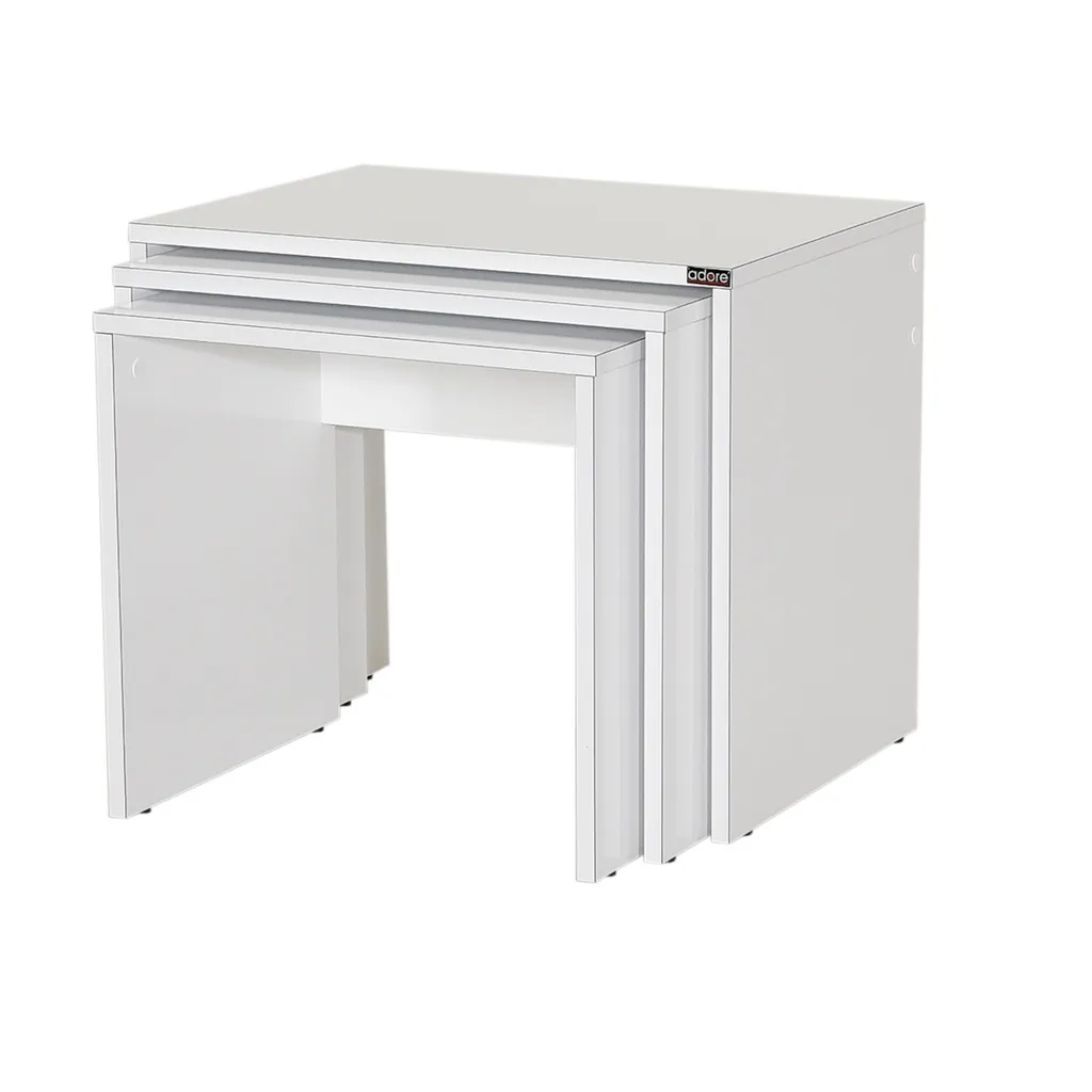Table basse blanche rectangulaire Skye Decor pour petit salon moderne