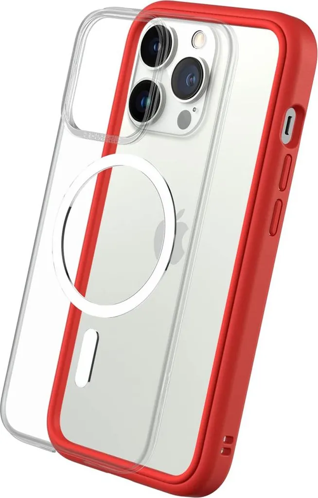 Coque RhinoShield Mod NX pour iPhone 14 Pro Rouge compatible MagSafe