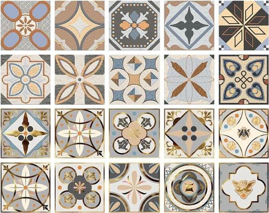 Cache carrelage mural mosaïque marocaine autocollante 10 cm vinyle étanche