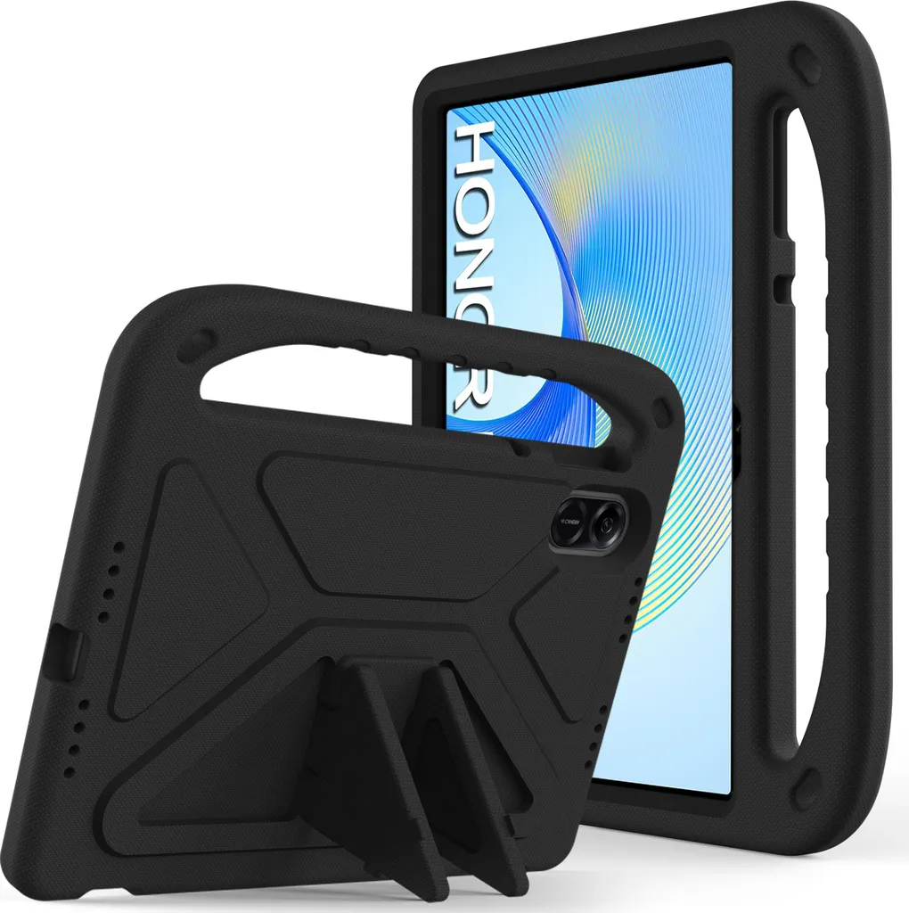 Custodia protettiva per Honor Pad X9/Pad X8 Pro 11,5", leggera custodia per bambini in EVA con maniglia e supporto Nero