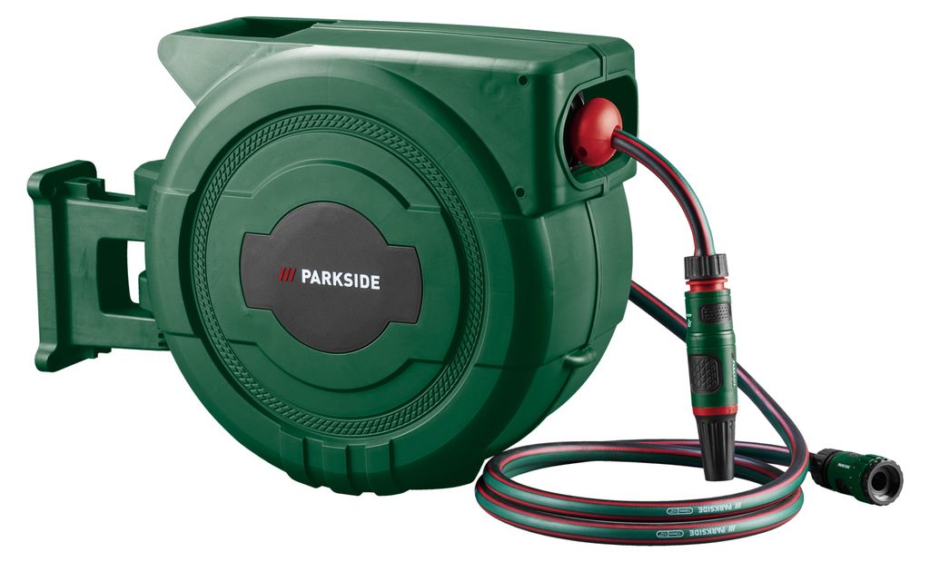 PARKSIDE® Wand-Schlauchaufroller (Grün) Produktbild 