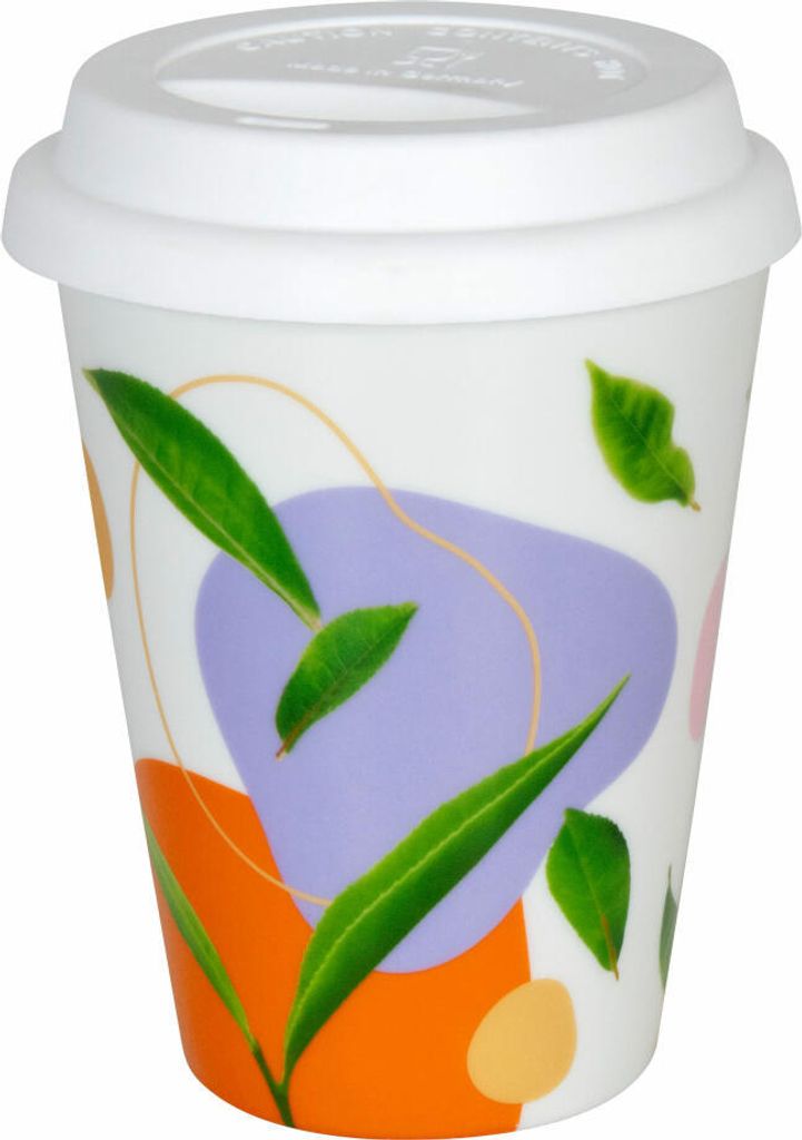 Könitz Coffee to go Mug Tea Flow, Thermobecher, Porzellan, Bunt, 380 ml, 11 5 162 2675