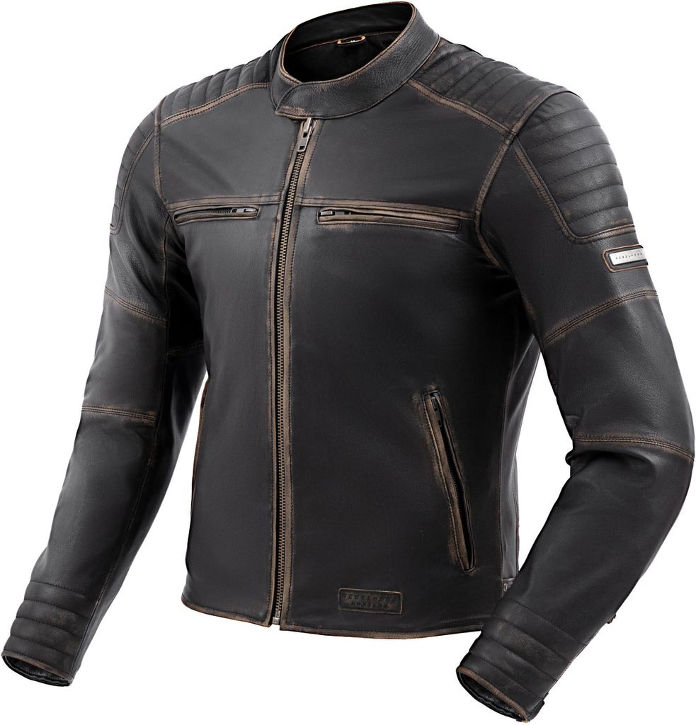 Rebelhorn Hunter 2 Motorrad Lederjacke, vintage braun, L