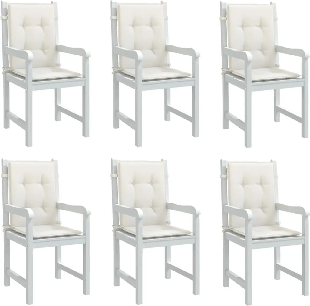 Best Möbel Cuscini per schienale basso 6 pz. Tessuto melange crema 100x50x4 cm - Cuscini per mobili da giardino CL6853937 1pacco