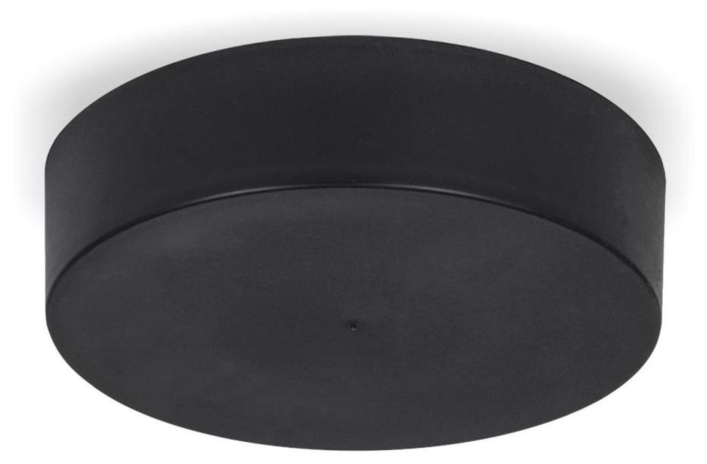 Abdeckkappe / Baldachin Zipdesign Medium mit 0-7 Lampenpendel Ø 120 mm, Höhe 30 mm | schwarz RAL9005 matt