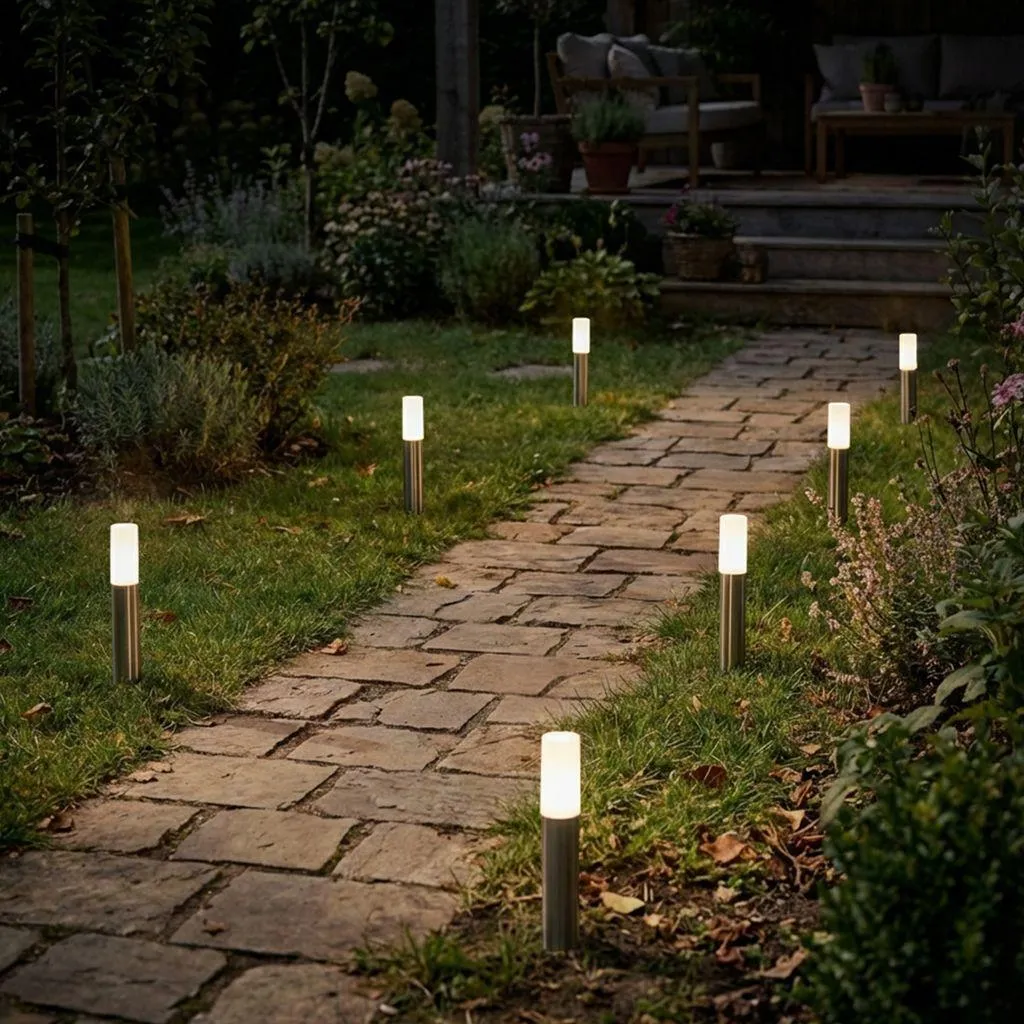 Éclairage d'allée LED Junca : Pack 3 lampes pour sécuriser vos accès ext. - 3