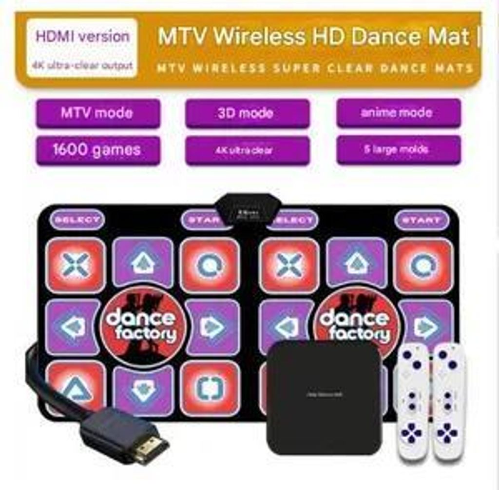 Tanzmatte, Flanell-Tanzmatte für Fernseher mit HD-Kamera, Obrázek produktu 