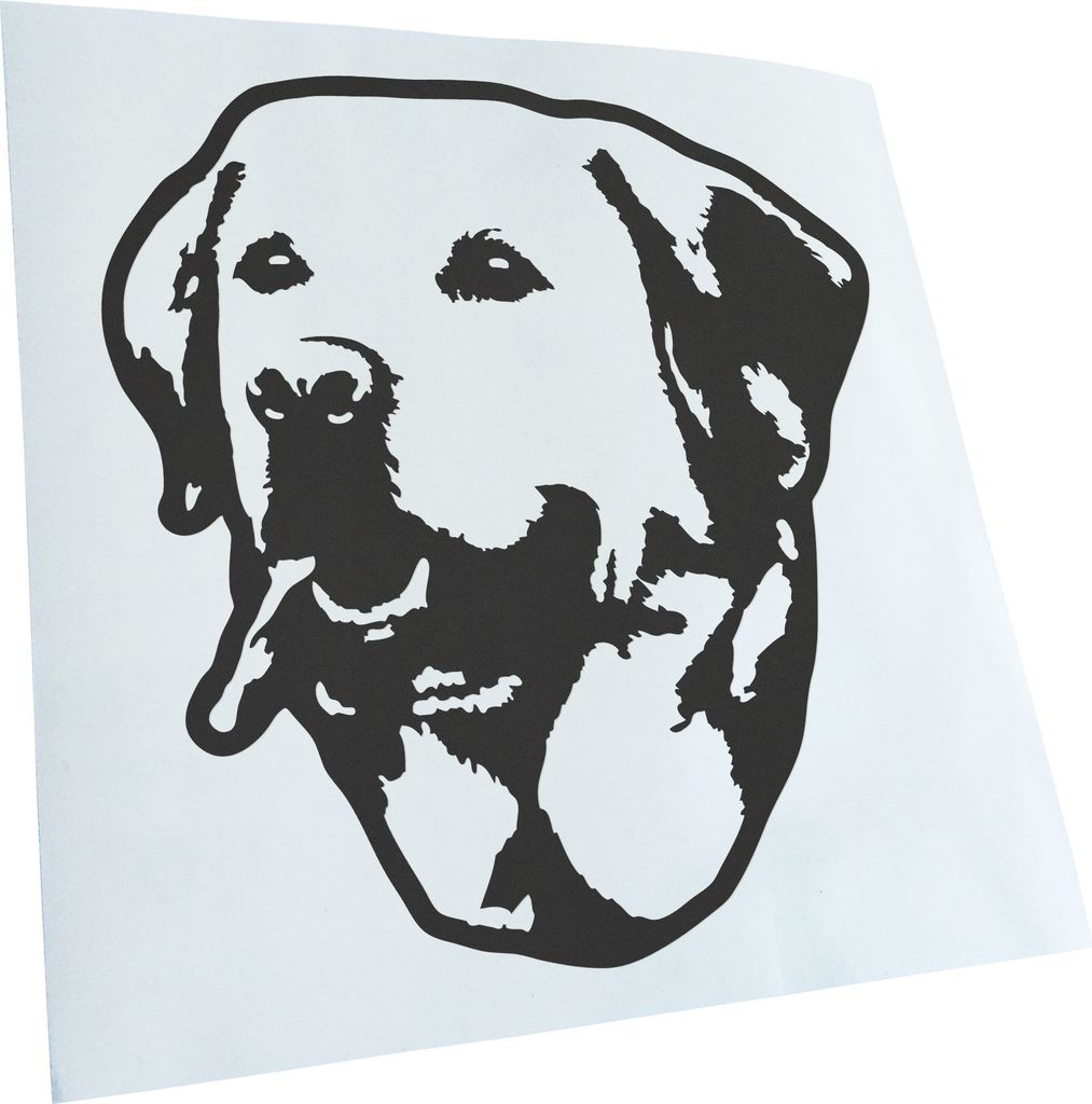 Kiwistar - Autoaufkleber - Golden retriever Hund - Dunkelgrau - 60x55cm - Aufkleber für Auto, Laptop, Fahrrad, LKW, Motorrad mehrfarbig JDM Decal ...