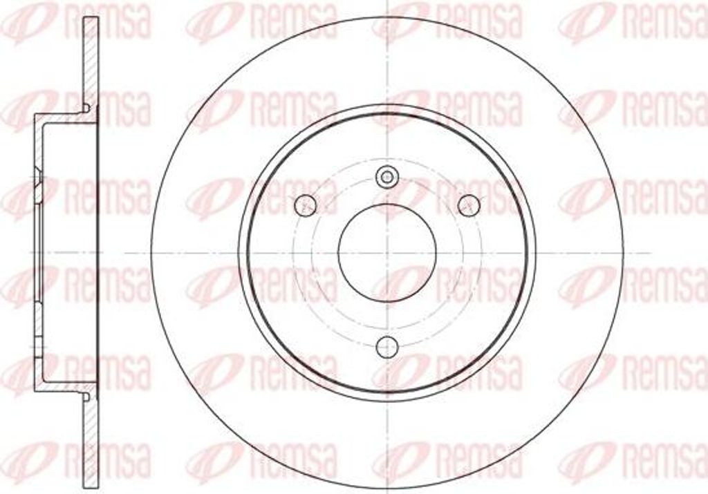 REMSA 6617.00 Bremsscheibe OE 0004341V001000000 kompatibel mit Xsara, Cabrio, City-Coupe, Crossblade, Fortwo, Roadster