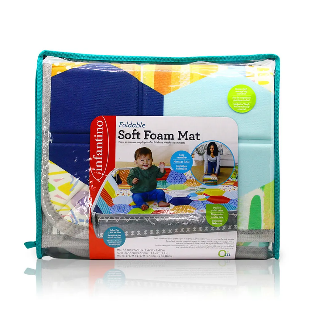 Tapis mousse pliable INFANTINO : Fini le sol froid et dur pour votre bébé