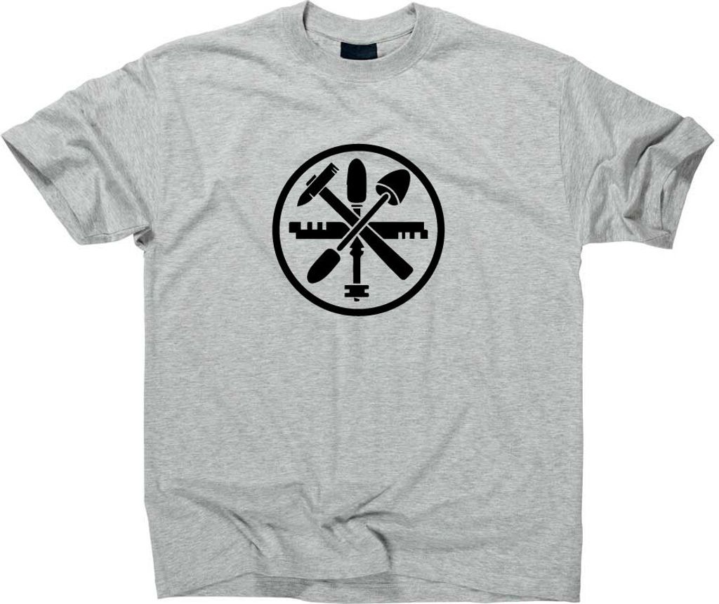 Styletex23 T-Shirt Glaser Handwerk Zunft Logo Glas, sport grey, XL