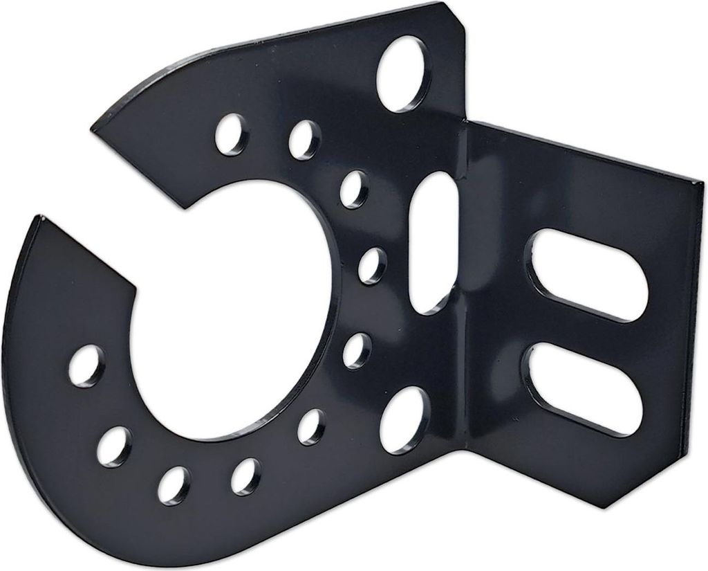 Steckdosenhalter 7- und 13-polig 90° Metall schwarz Produktbild 