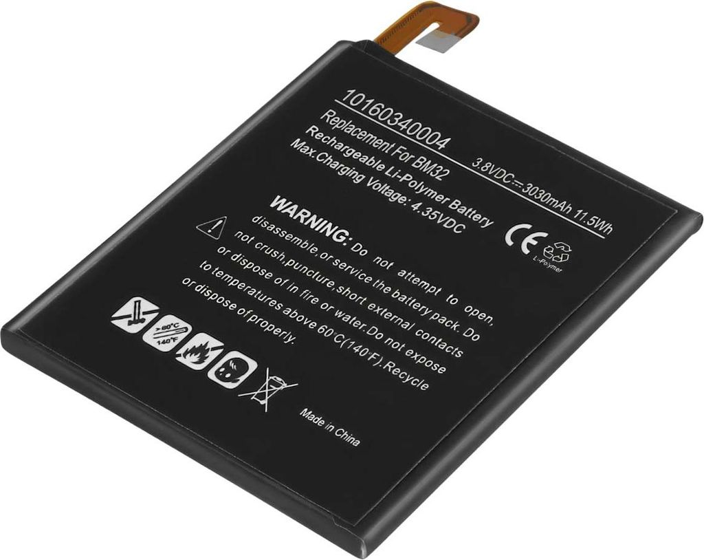 Avizar, Akku Xiaomi Mi 4 / Mi 4 4G Li-Polymer 3,8V 3030mAh, Schwarz