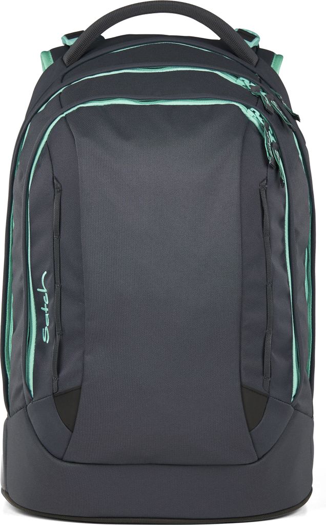 A satch backpack is shown against a white background.